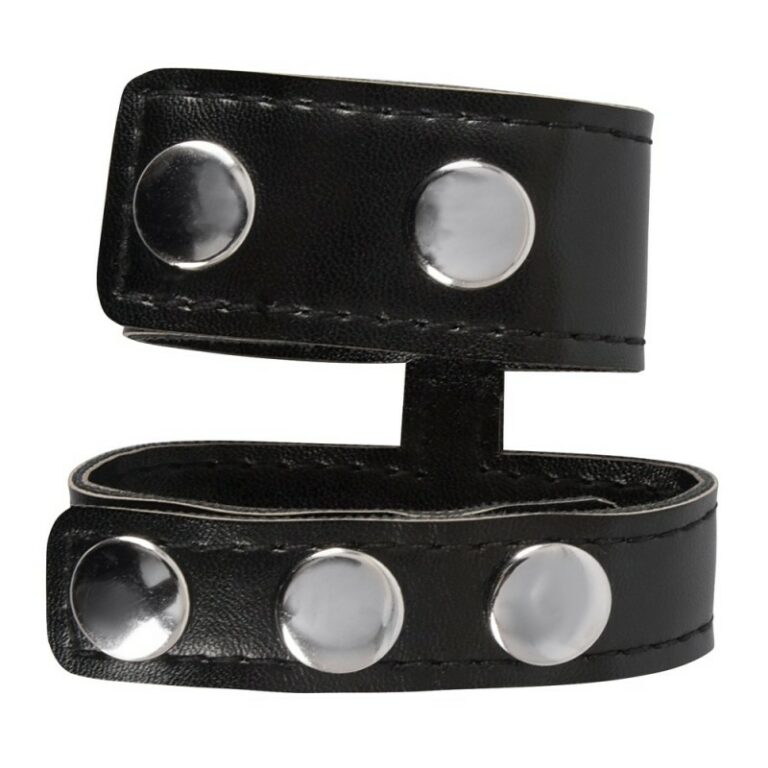 PU Cock Strap Ball Stretcher - Image 2