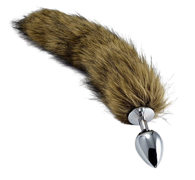 Metal Anal Plug Fox Tail