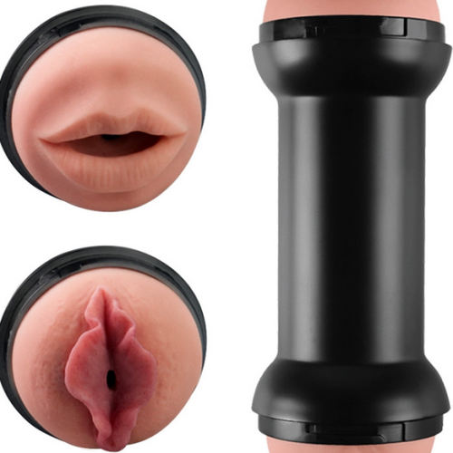 Training Master Double Side Stroker Mouth and Pussy