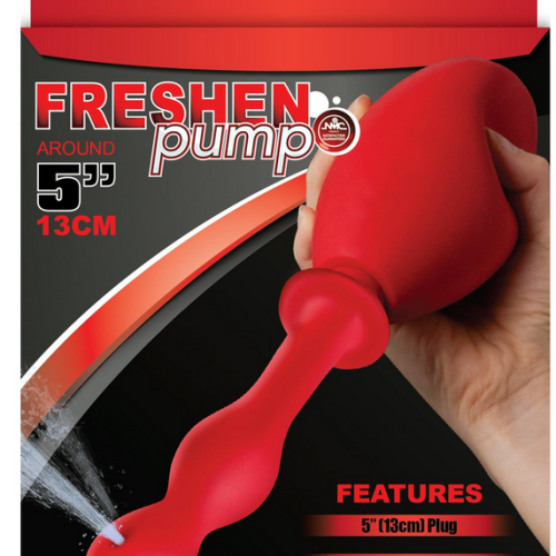 Freshen Pump 5 inch Douche Red