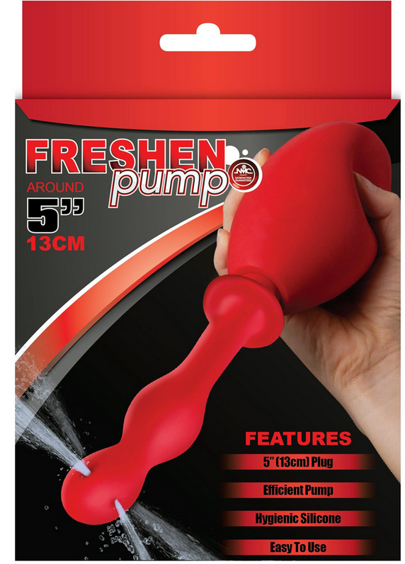 Freshen Pump 5 inch Douche Red