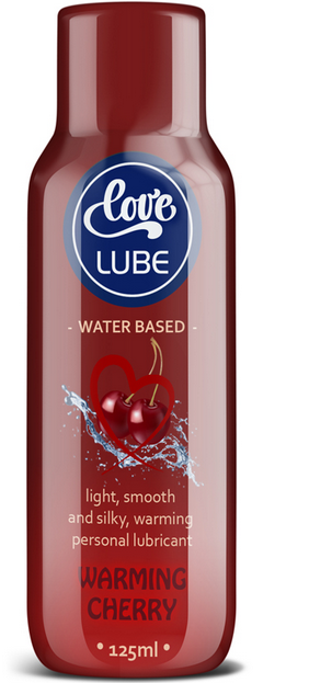 Love Lube Water-Based Warming Cherry Lubricant 125ml