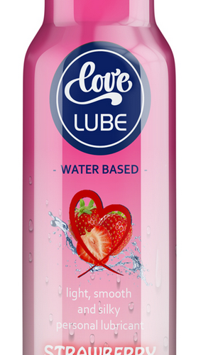 Love Lube Water-Based Strawberry Lubricant 125ml